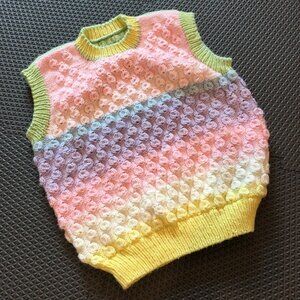 Rainbow Knit Vest 5/6